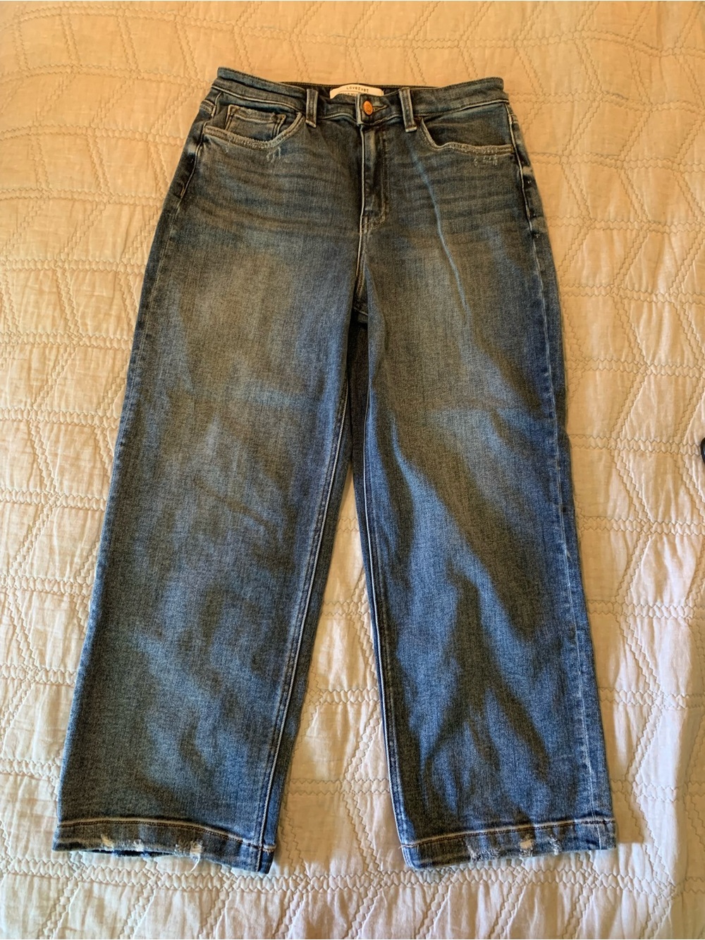 Lovervet Charming & Main Classic High-Rise Straight Leg Women's Cropped Jeans 29